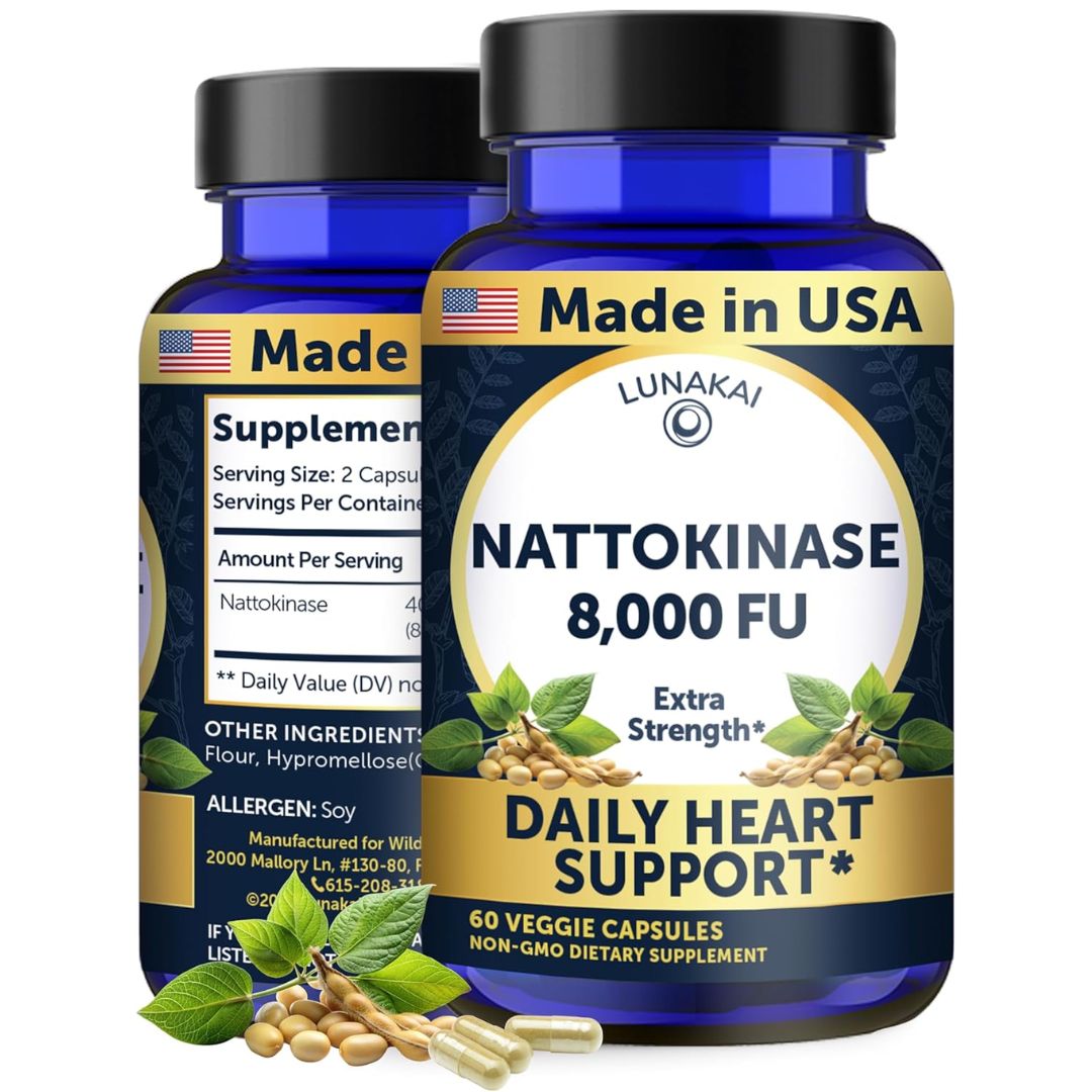Pslalae Natto-Serra Supplement – Nattokinase & Serrapeptase For Heart & Immune Support (30/60/120 Caps)
