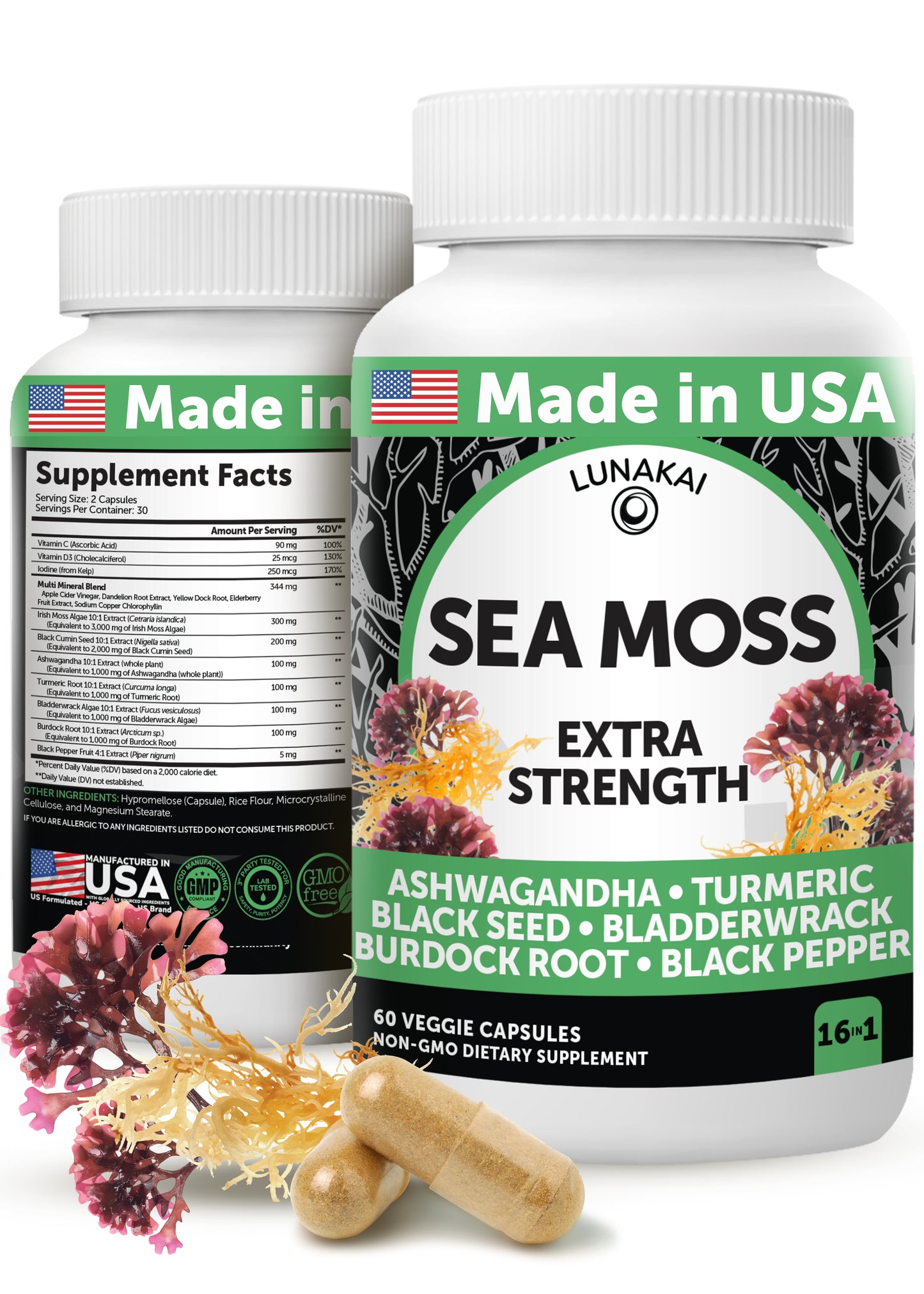 Irish Sea Moss Capsules - US Made