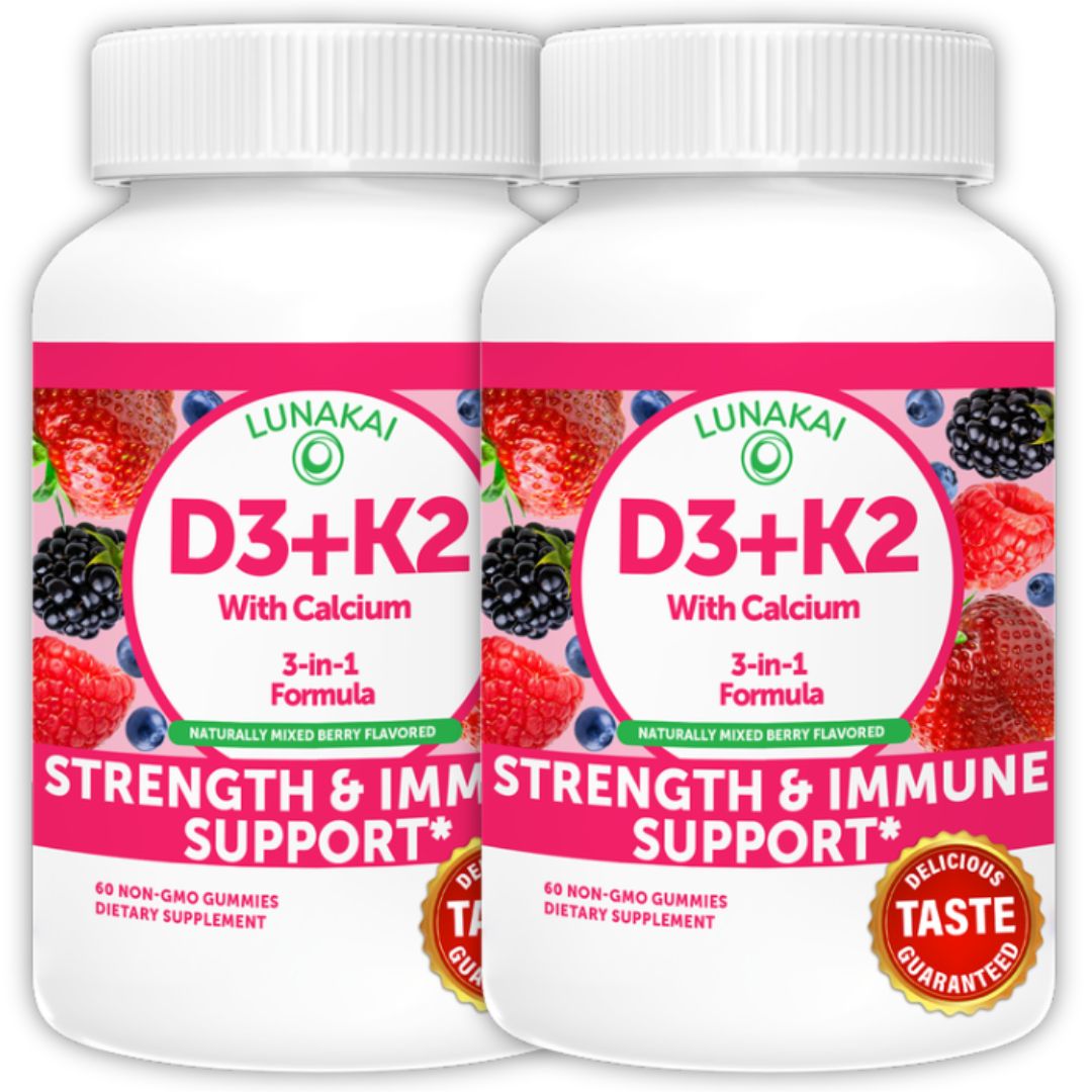 D3+K2 Gummies with Calcium