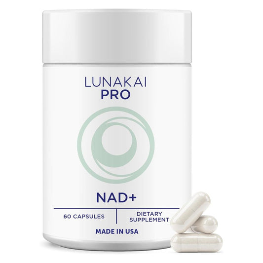 Lunakai PRO USA Made Dual-Pathway NAD+ Formula with NR & Resveratrol