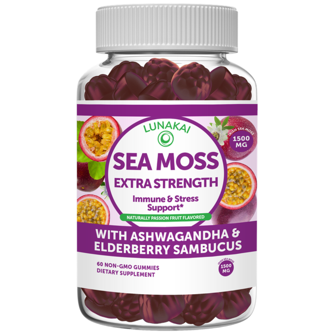Sea Moss Gummies with Ashwagandha & Elderberry
