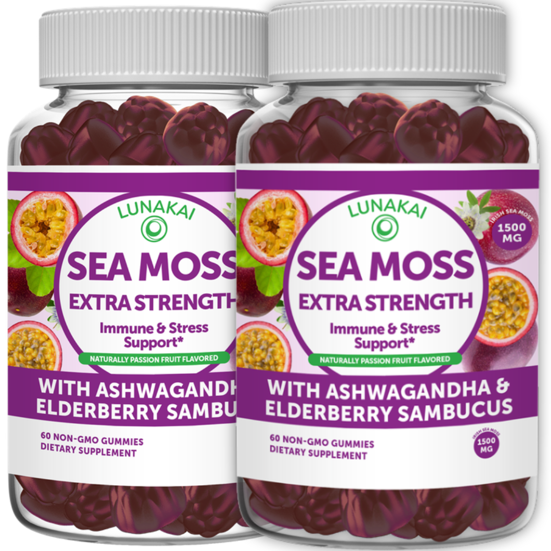 Sea Moss Gummies with Ashwagandha & Elderberry