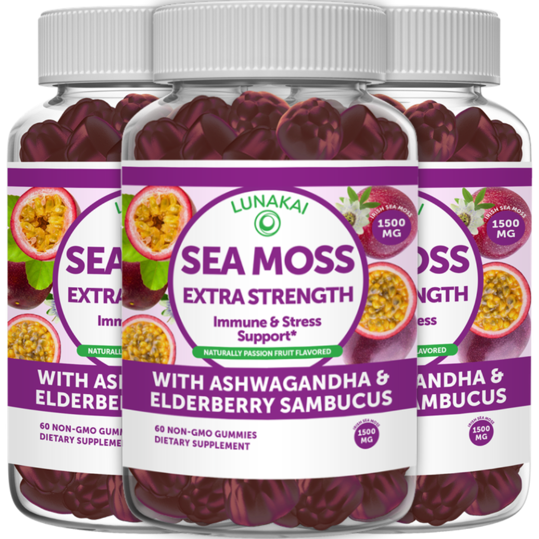 Sea Moss Gummies with Ashwagandha & Elderberry