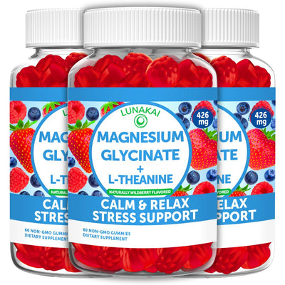 Magnesium Glycinate + L-Theanine Stress Gummies