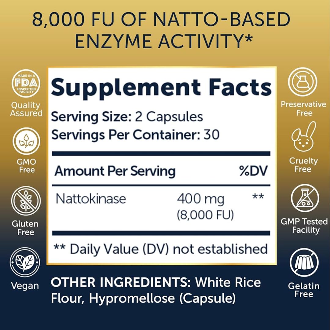 Nattokinase Circulation Support – 60ct