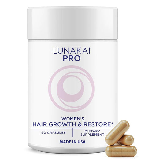 Lunakai PRO Women’s Growth & Restore Vitamins – Hair, Skin, & Hormonal Support