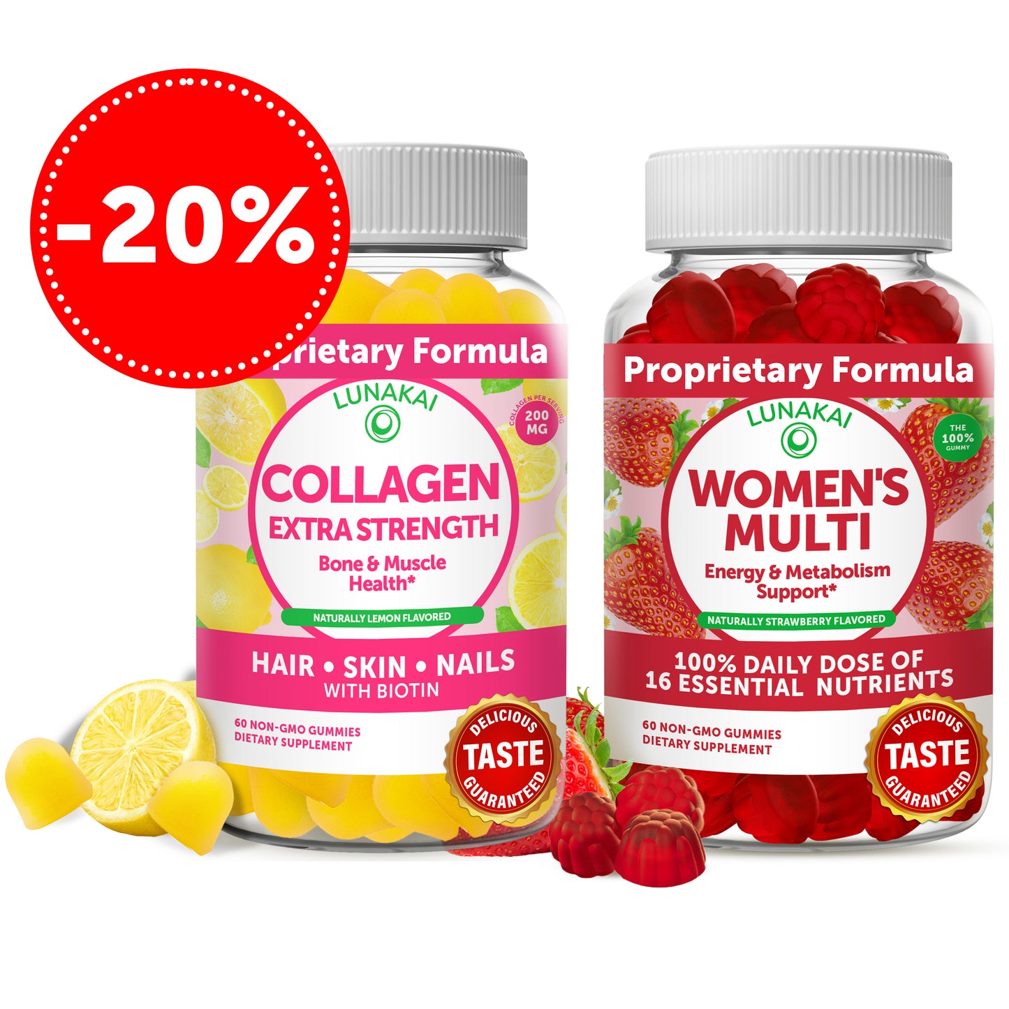 Collagen & Womens Multivitamin Gummies Bundle