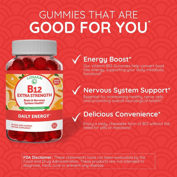 Vitamin B12 Gummies 60 ct.