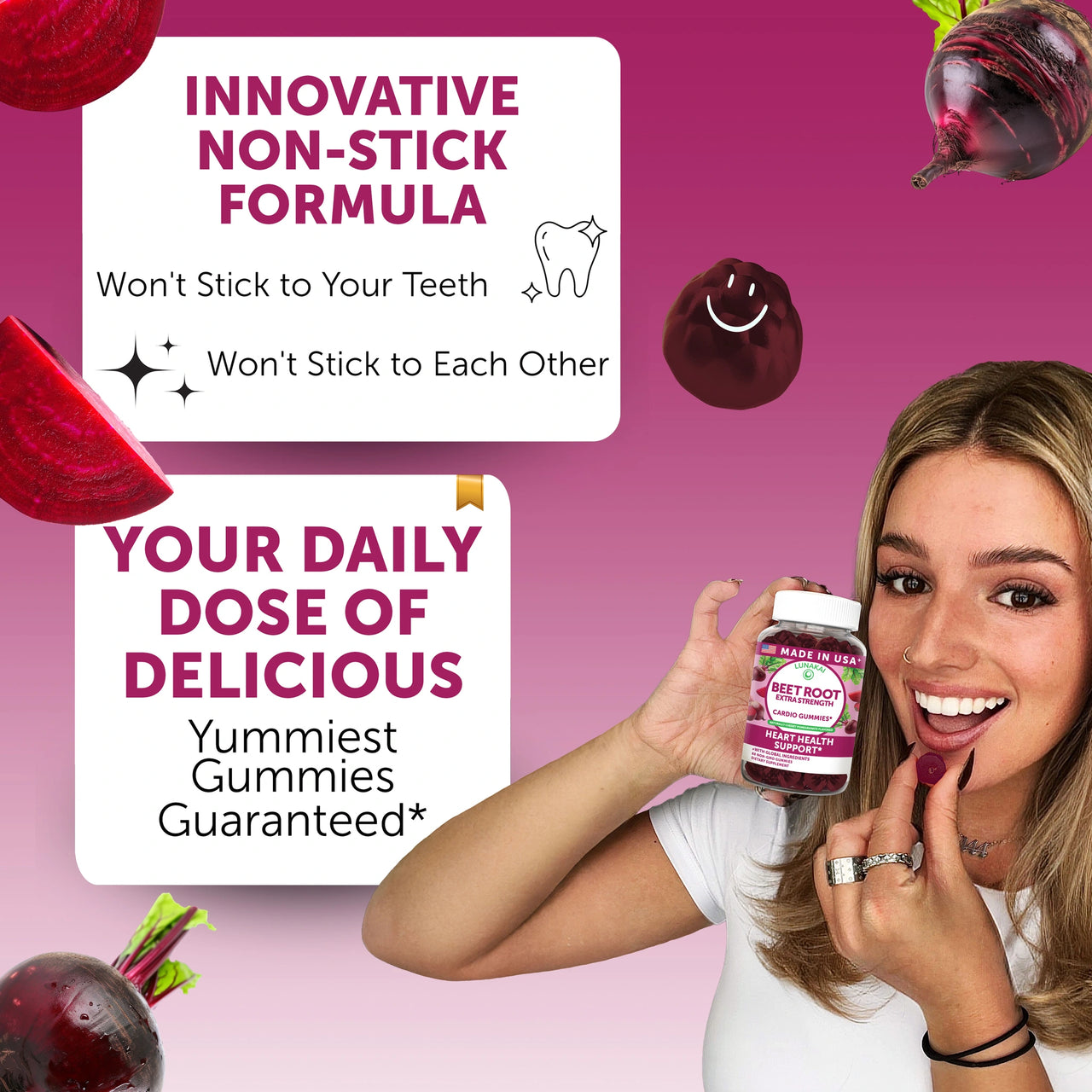 Beet Root Gummies, 60ct.