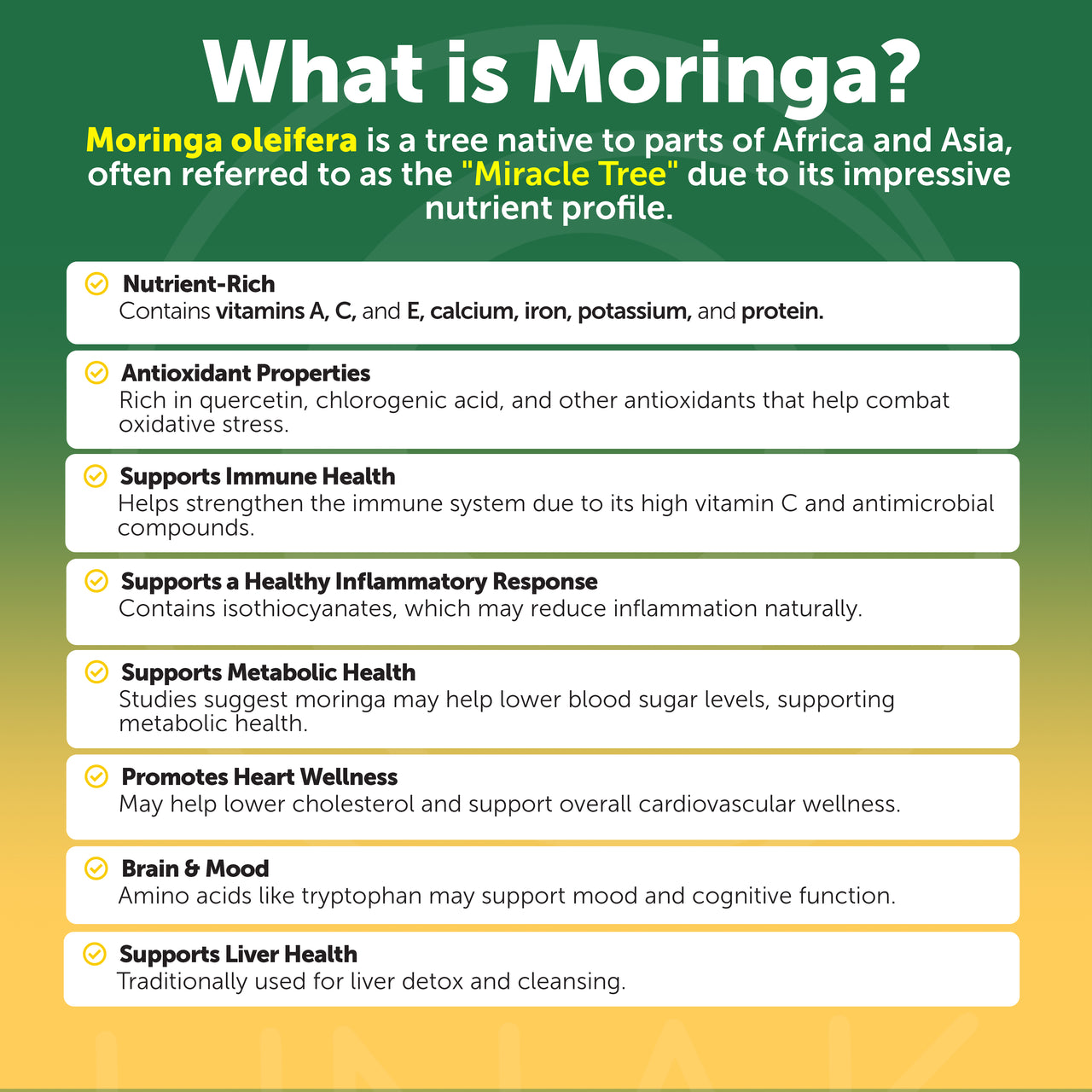 Pure Moringa Capsules – Advanced Leaf Extract, 60ct