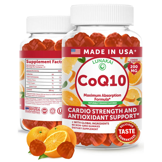 CoQ10 Heart Health Gummies – 60 Vegan Gummies