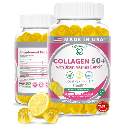 Collagen Gummies with Biotin for Men & Women Over 50