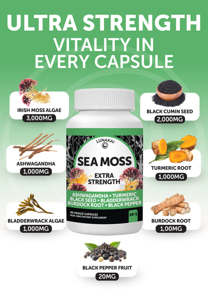 Irish Sea Moss Capsules - US Made