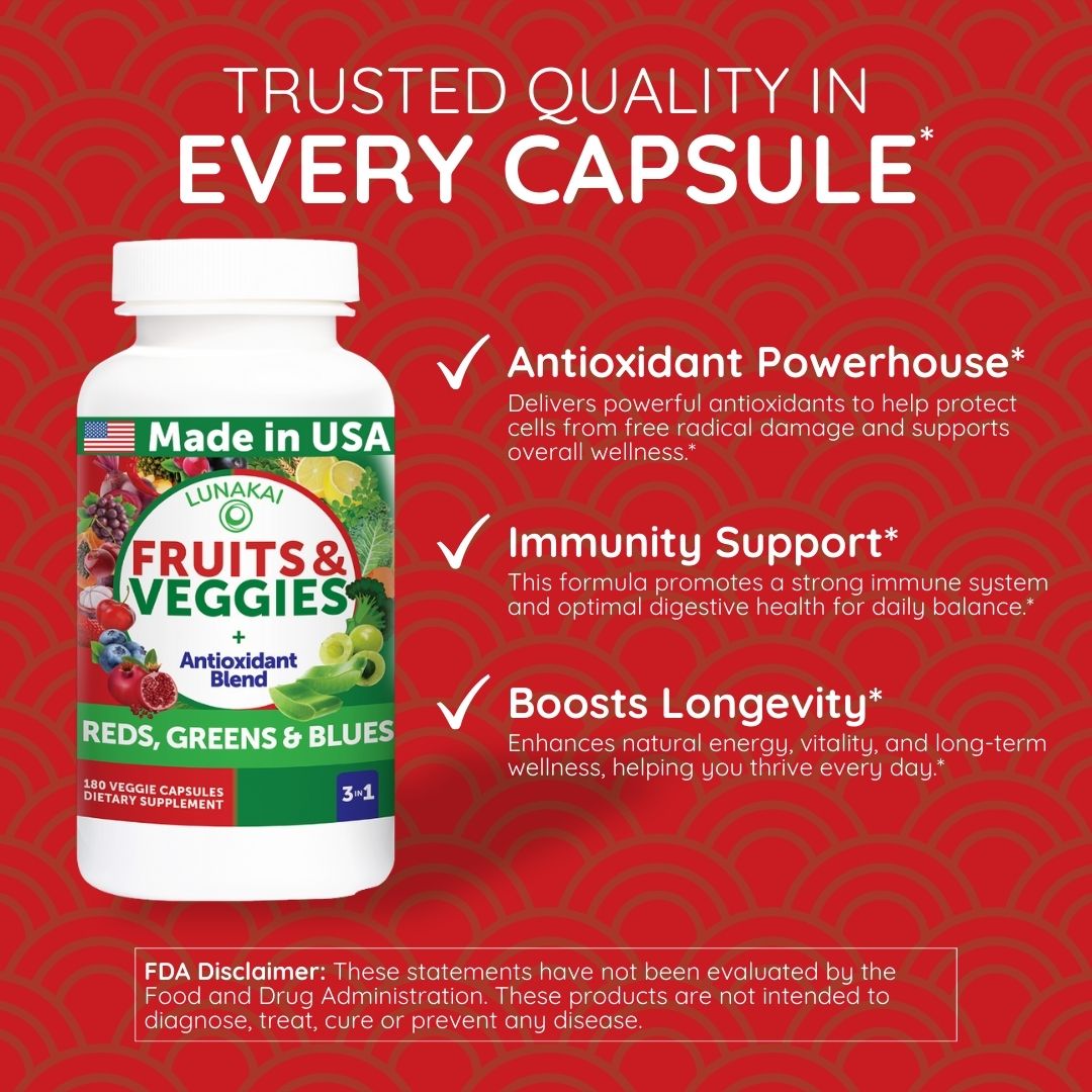 Superfood Fruits & Veggies Capsules - US Made