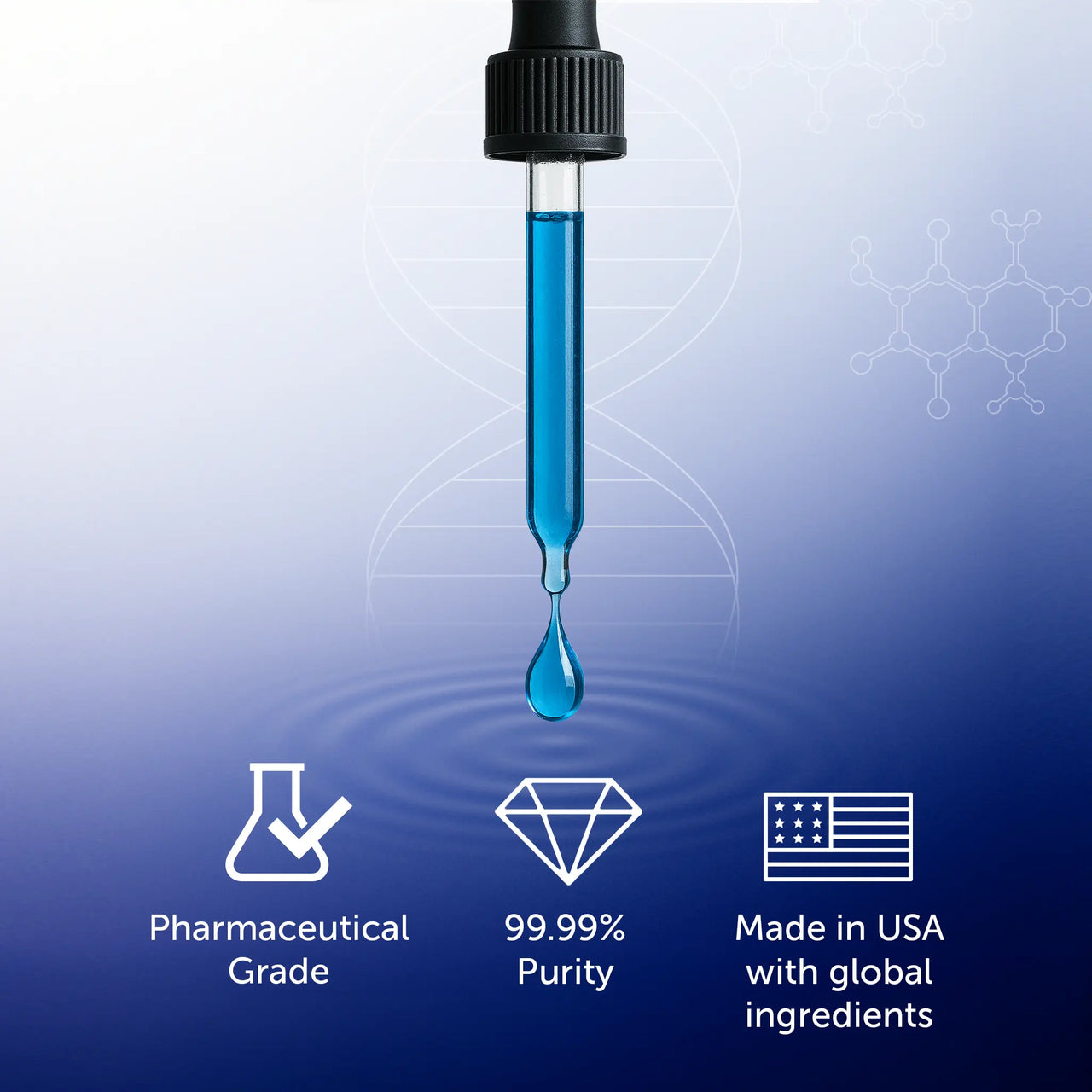 Lunakai PRO Methylene Blue 99.99% Pure - 1% USP Grade