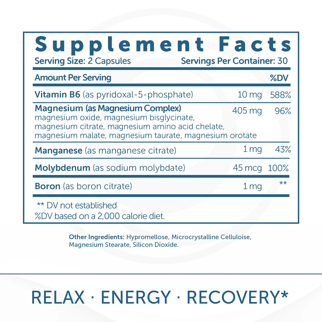 Lunakai PRO Magnesium Complex Capsules - 405mg Blend
