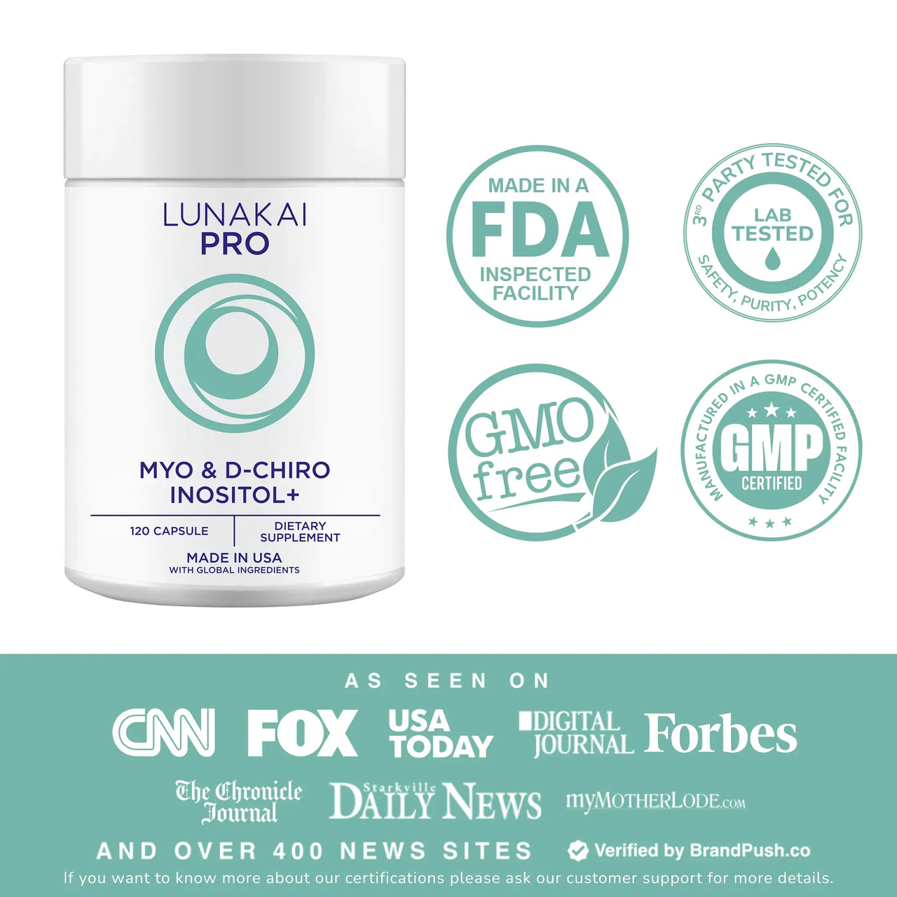 Lunakai PRO Myo & D-Chiro Inositol