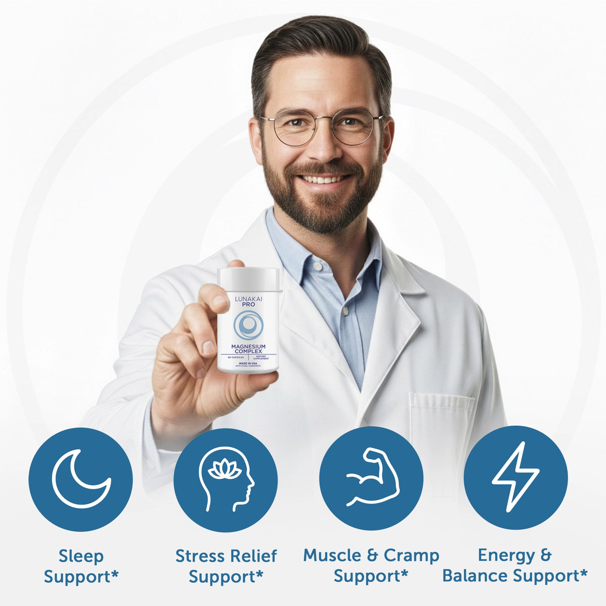 Lunakai PRO Magnesium Complex Capsules - 405mg Blend