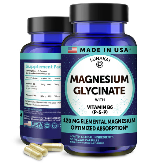 Magnesium Glycinate Capsules – High Absorption with B6 (P-5-P)