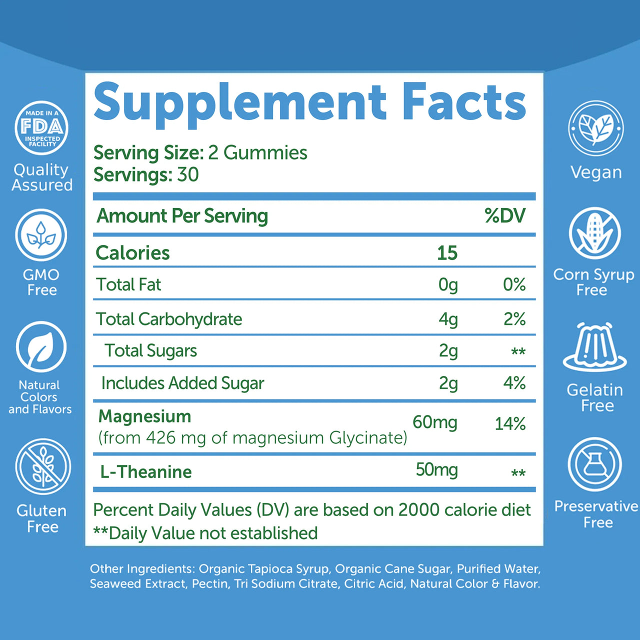 Magnesium Glycinate + L-Theanine Gummies – Wildberry