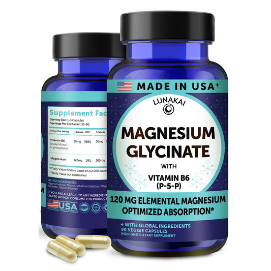 Magnesium Glycinate Capsules – High Absorption with B6 (P-5-P)