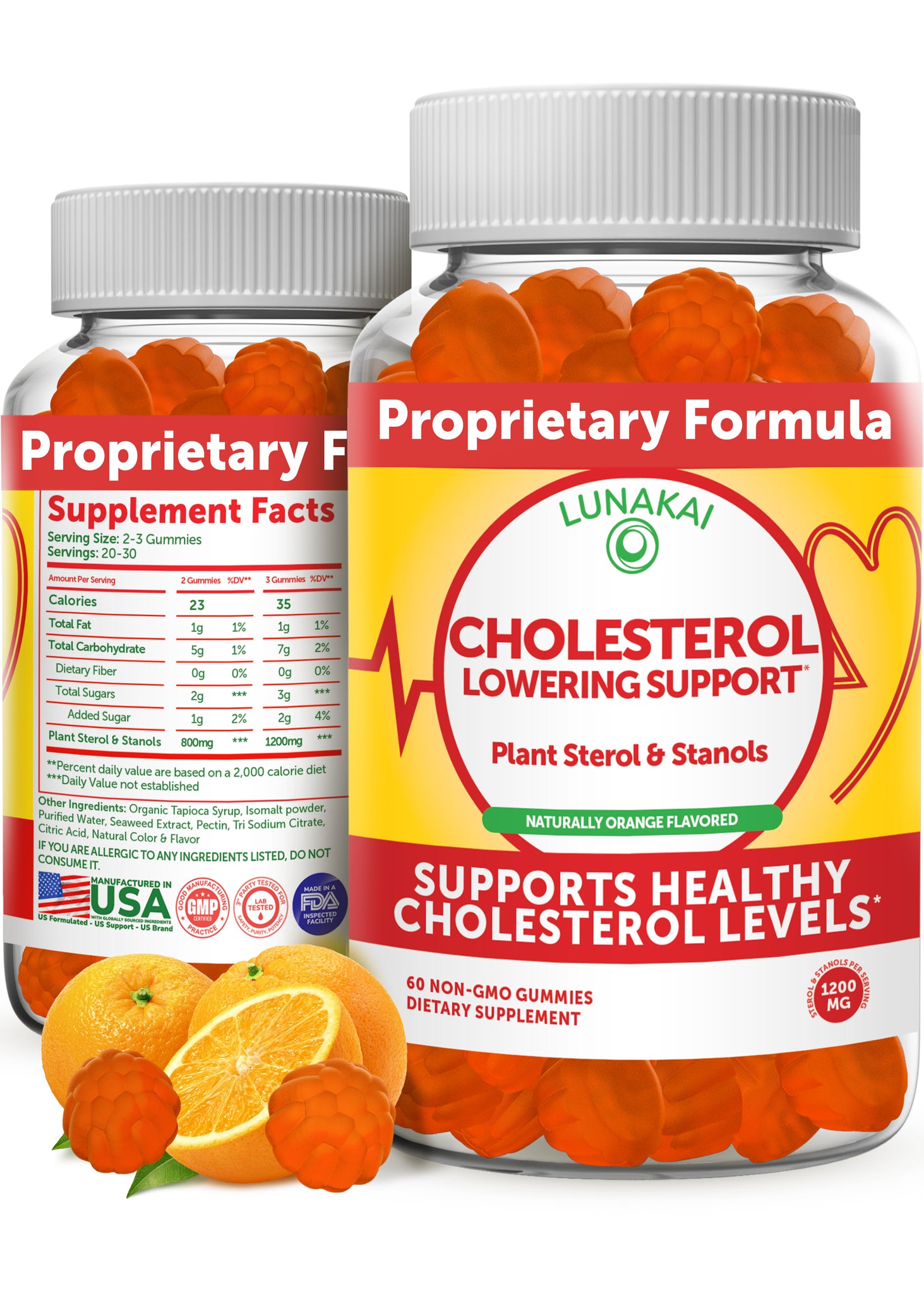 Cholesterol Gummies, 60ct. Lunakai