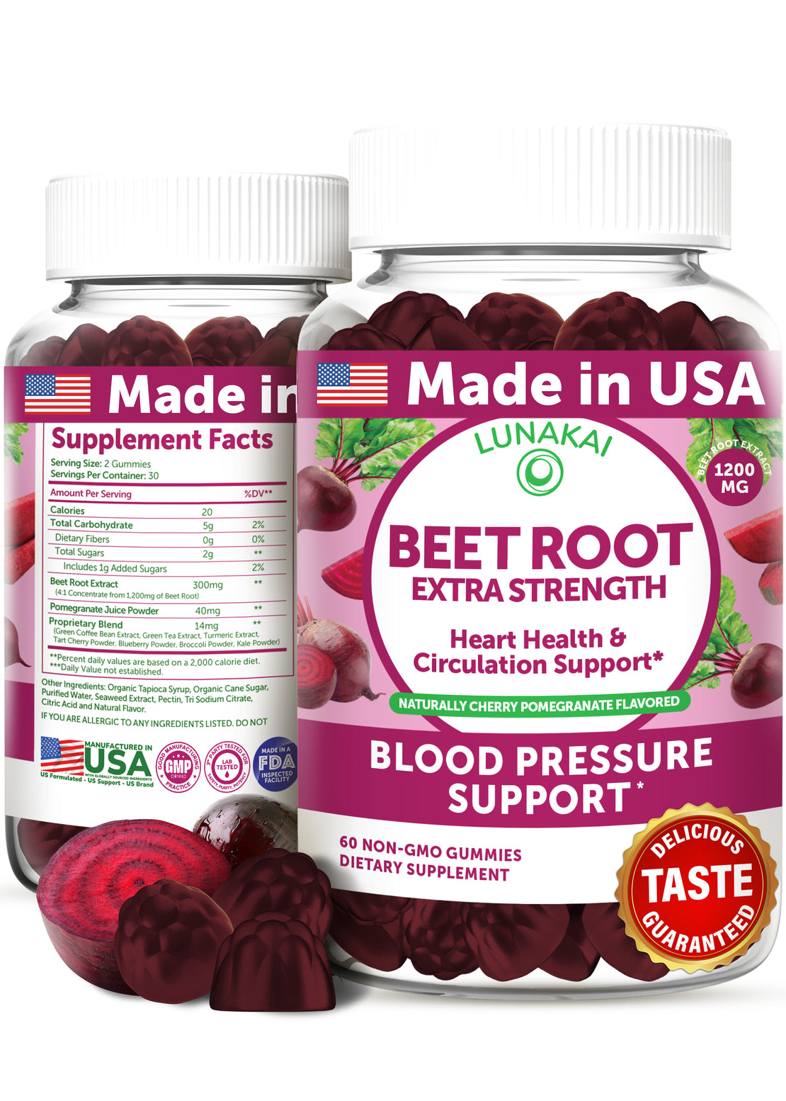 Beet Root Gummies, 60ct.