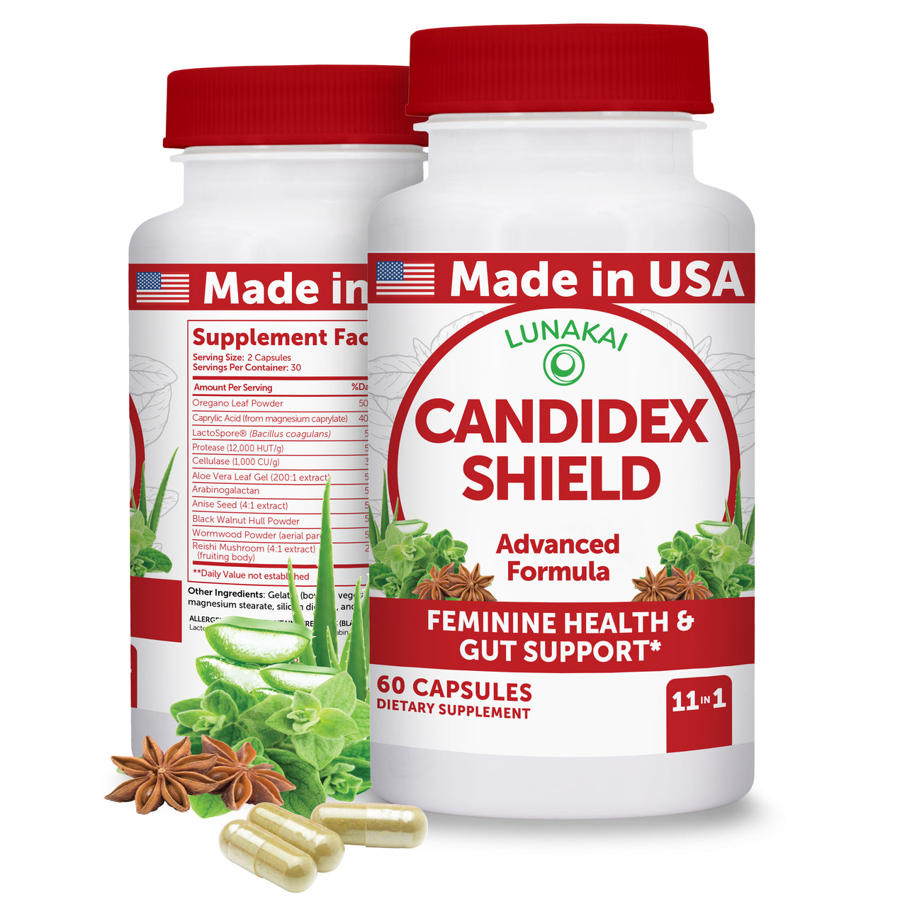 Candida Cleanse & Detox – Women’s Daily Support, 60 Capsules