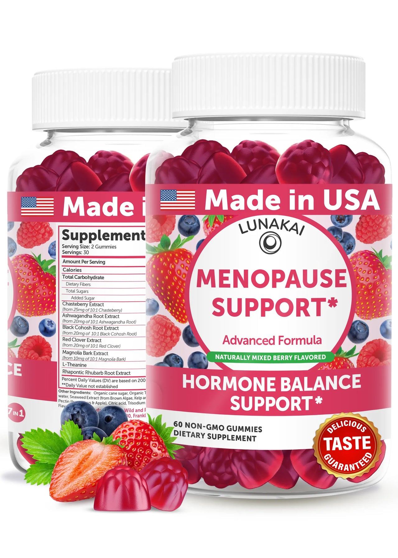 Menopause Support Gummies for Women – Hot Flashes, Sleep & Hormonal Balance