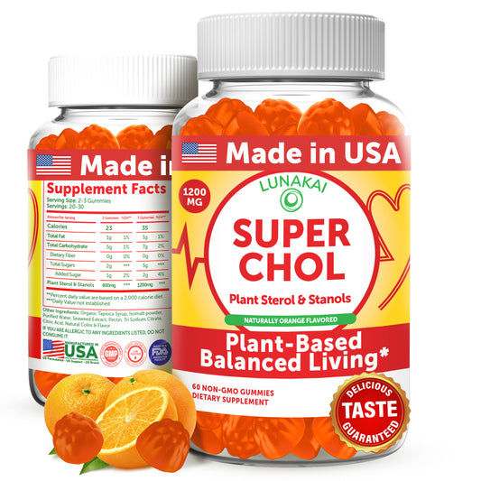 Cholesterol Support Gummies – Plant Sterols & Stanols, 60ct