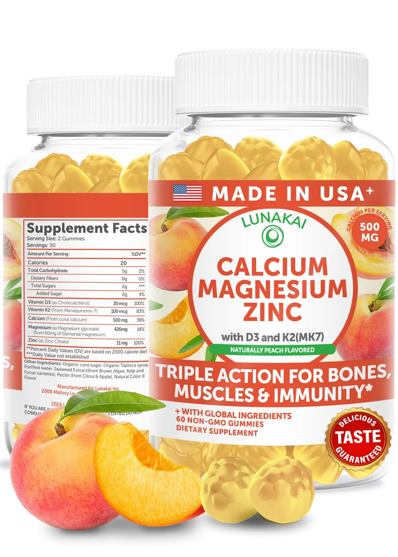 Calcium Magnesium Zinc Gummies