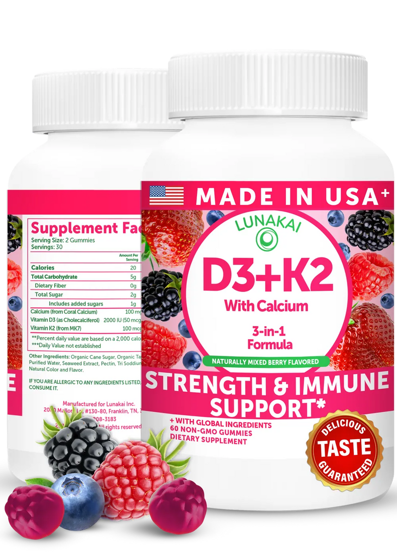 Vitamin D3+K2 Gummies