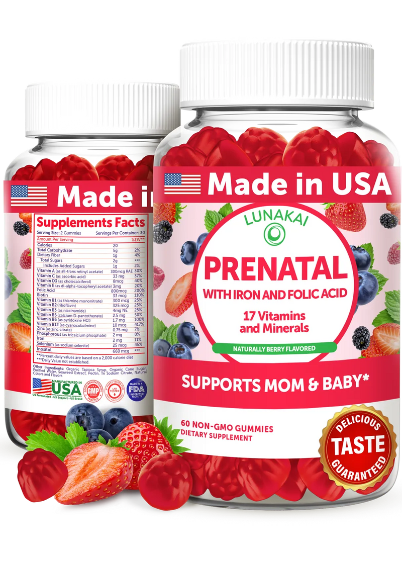 Prenatal Gummies - Wild Berry Flavor