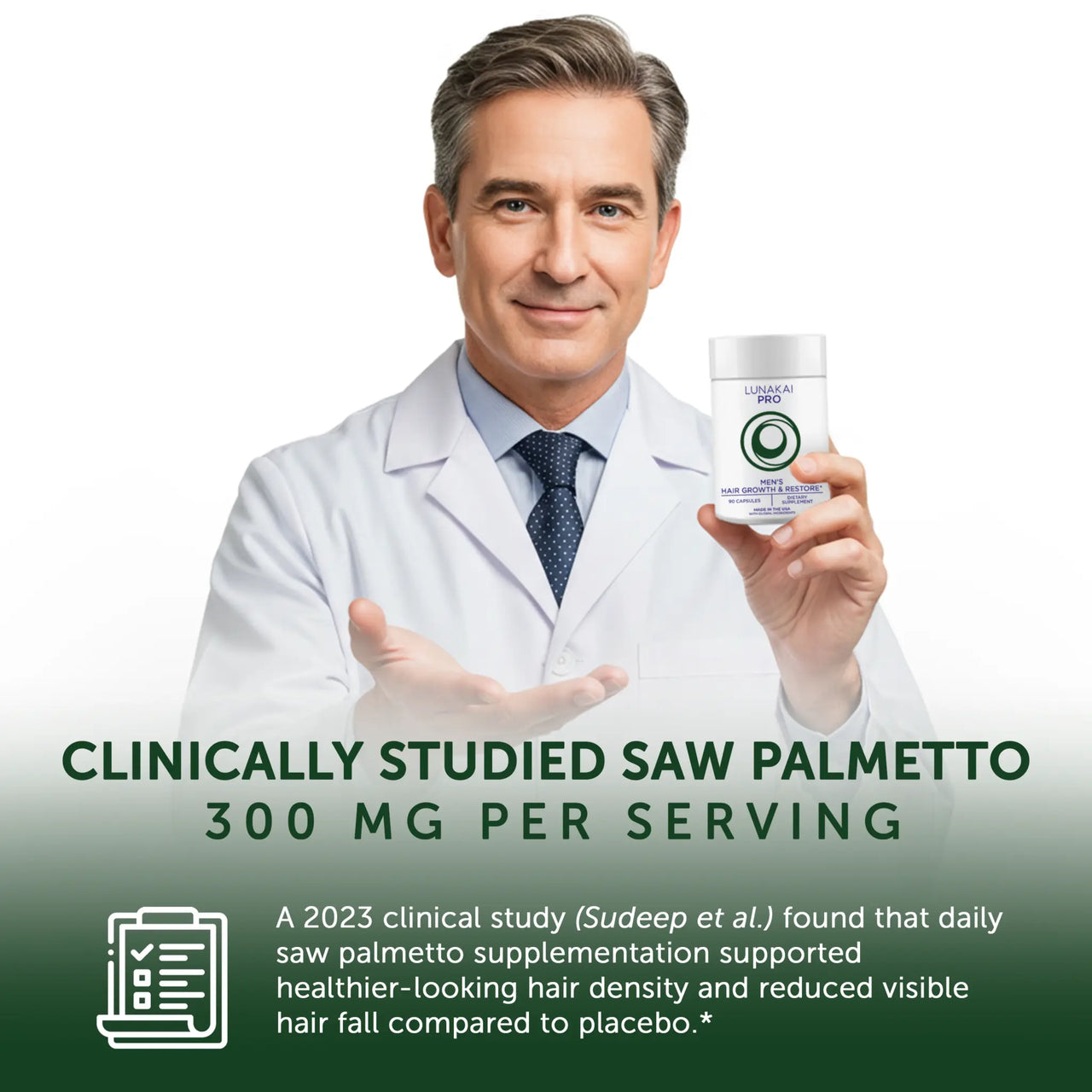 Lunakai PRO Men’s Hair Growth & Restore - 90 Capsules