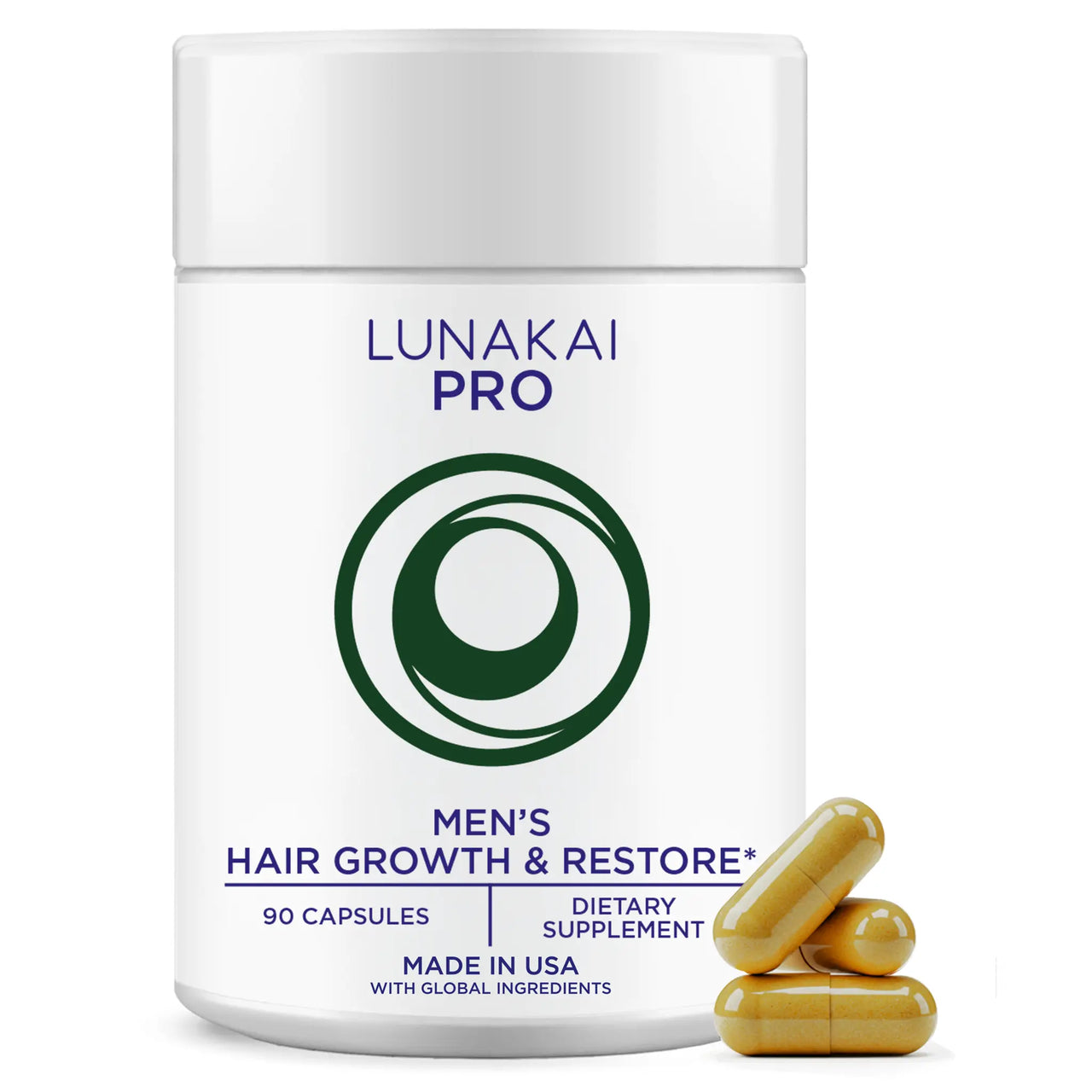 Lunakai PRO Men’s Hair Growth & Restore - 90 Capsules