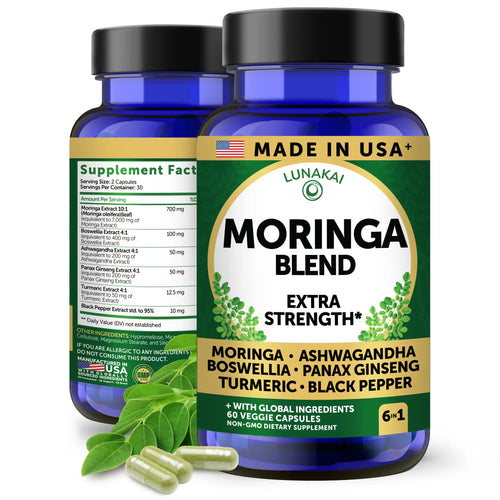 Pure Moringa Capsules – Advanced Leaf Extract, 60ct