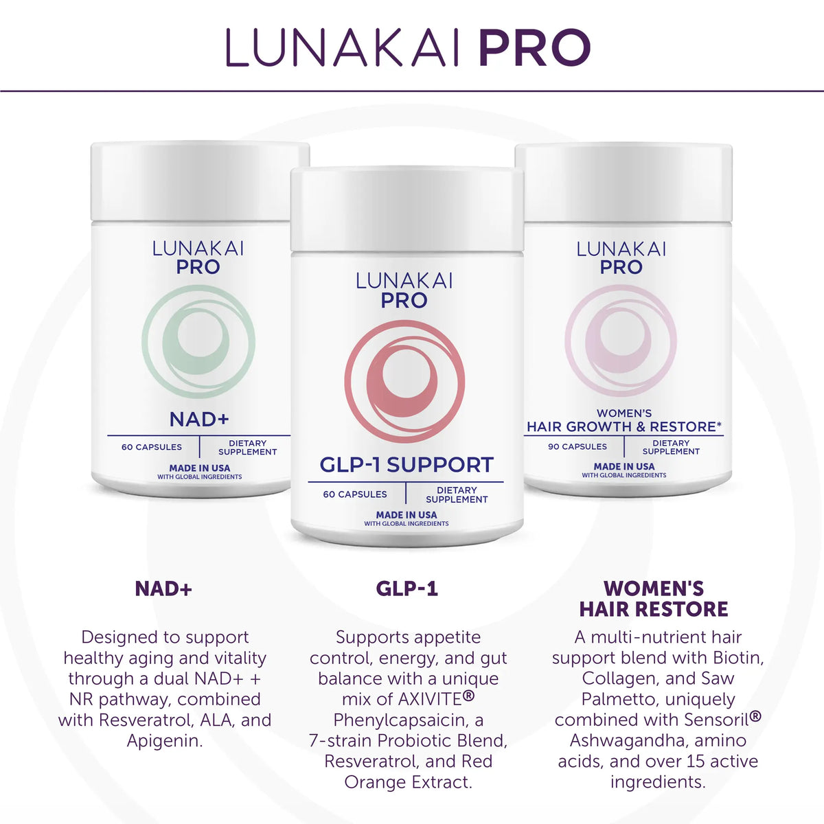 Lunakai PRO NMN+ Capsules
