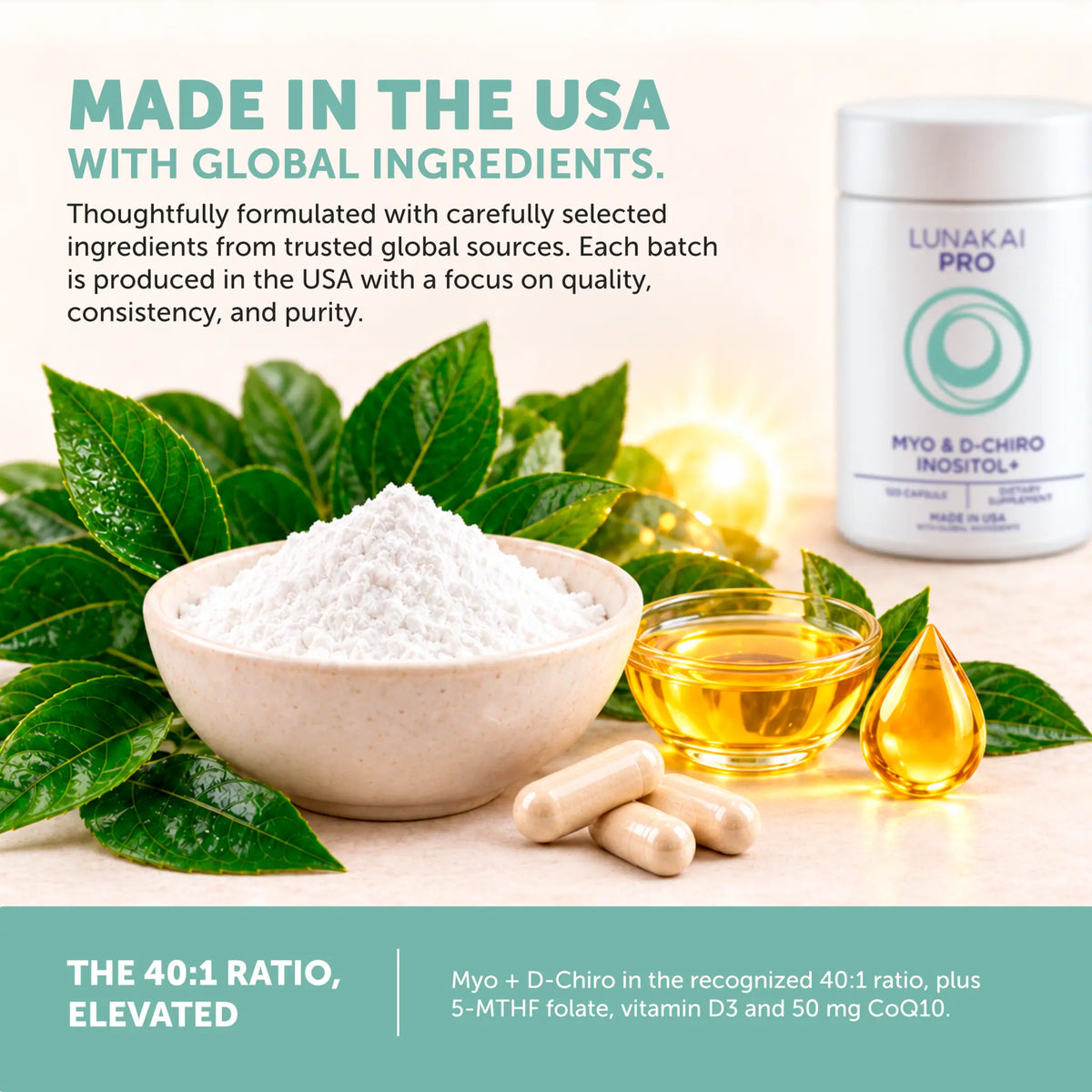 Lunakai PRO Myo & D-Chiro Inositol
