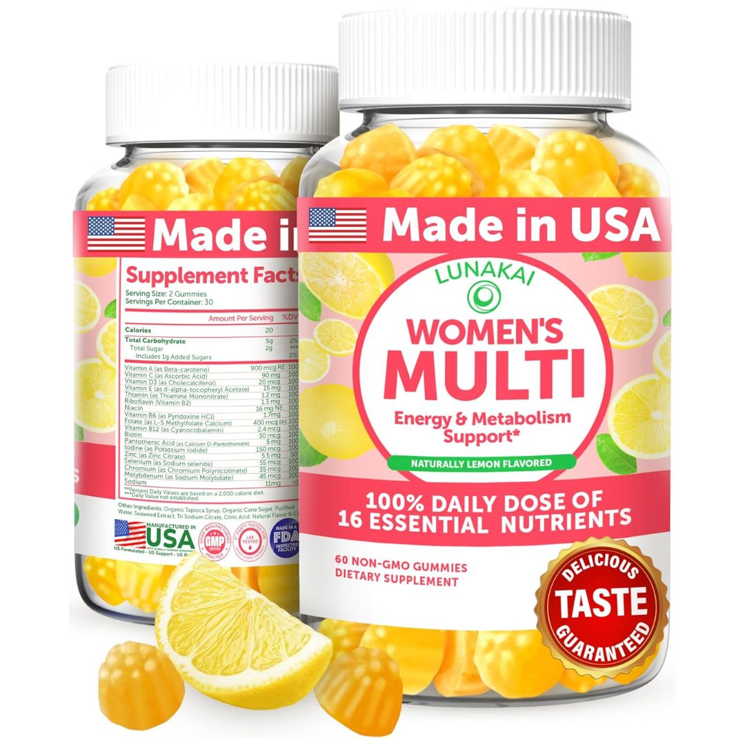The 100% Gummy - Womens Multivitamin Gummies (Lemon)