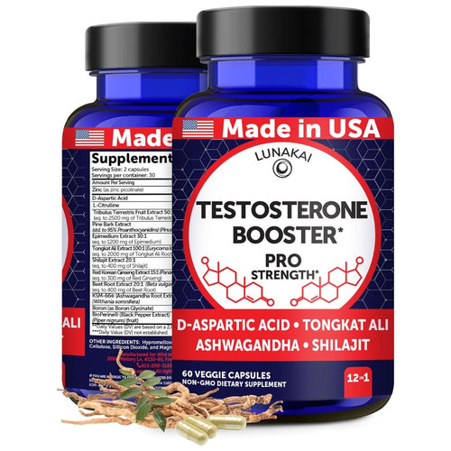 Natural Testosterone Booster for Men – 60 Capsules