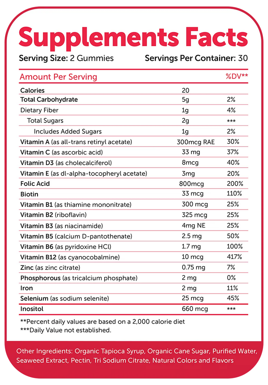 Full Supplement Facts Transparency