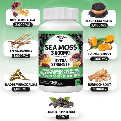 Irish Sea Moss Capsules - US Made