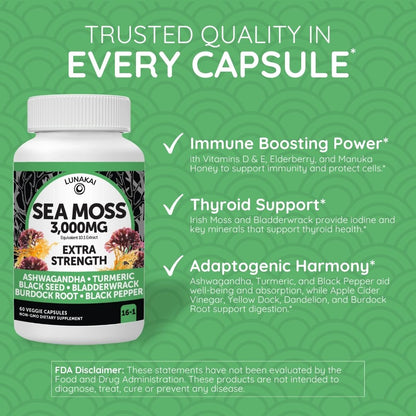 Irish Sea Moss Capsules - US Made