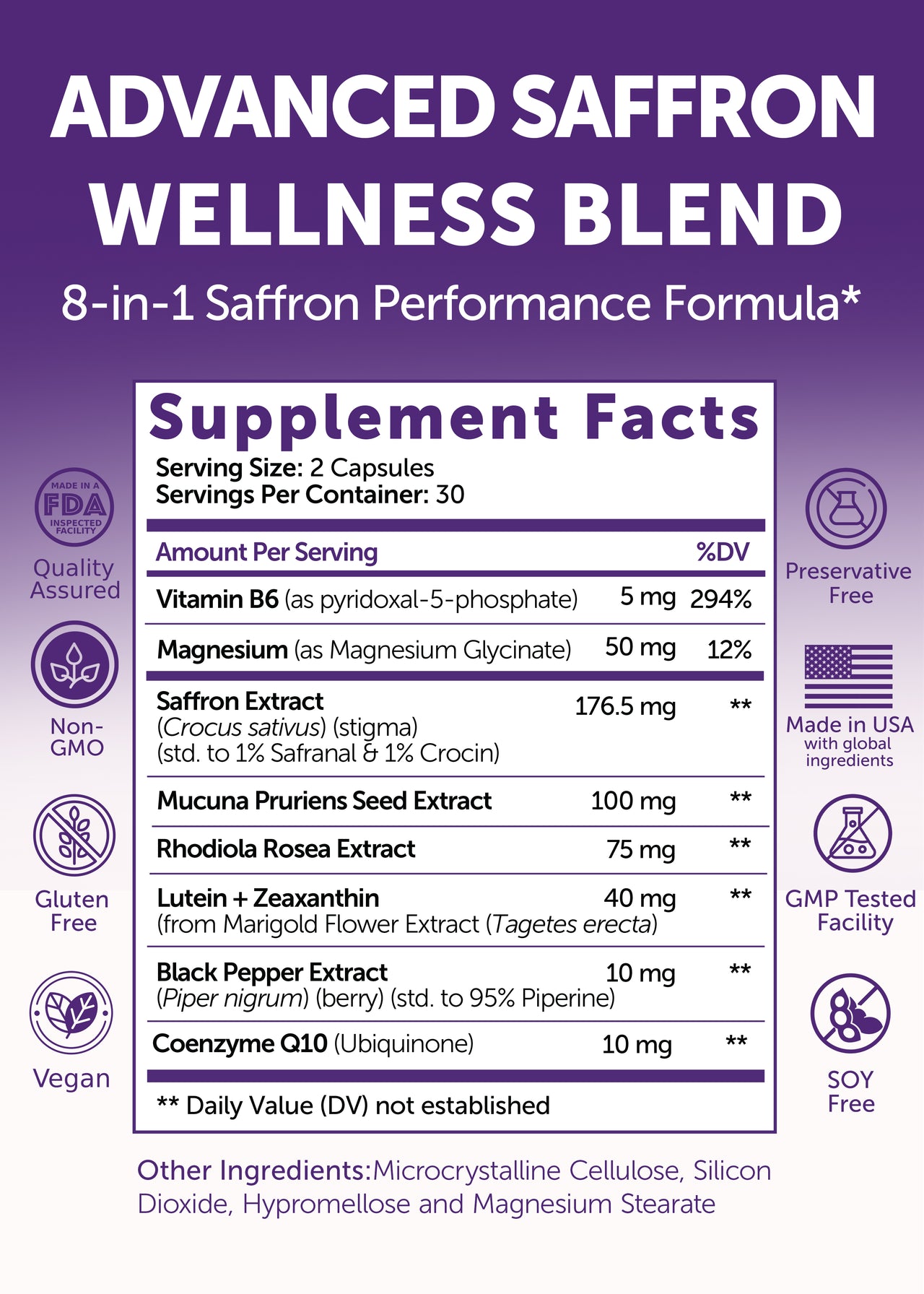 Saffron Blend Capsules 8-in-1