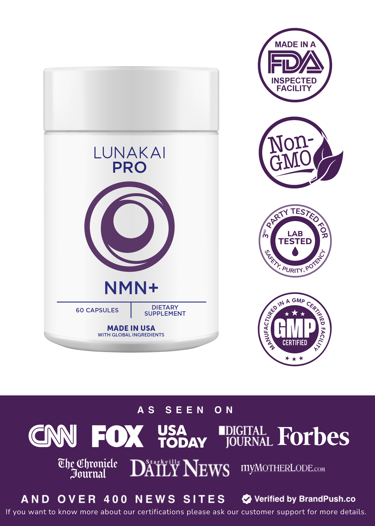 Lunakai PRO NMN+ Capsules