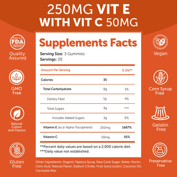 Vitamin E Gummies 60 ct.