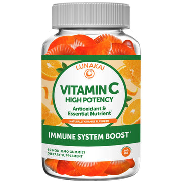 Vitamin C Gummies – 300mg Immune Support – 60 Count