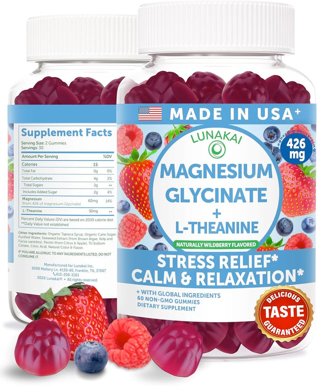 Magnesium Glycinate + L-Theanine Gummies – Sleep & Relaxation