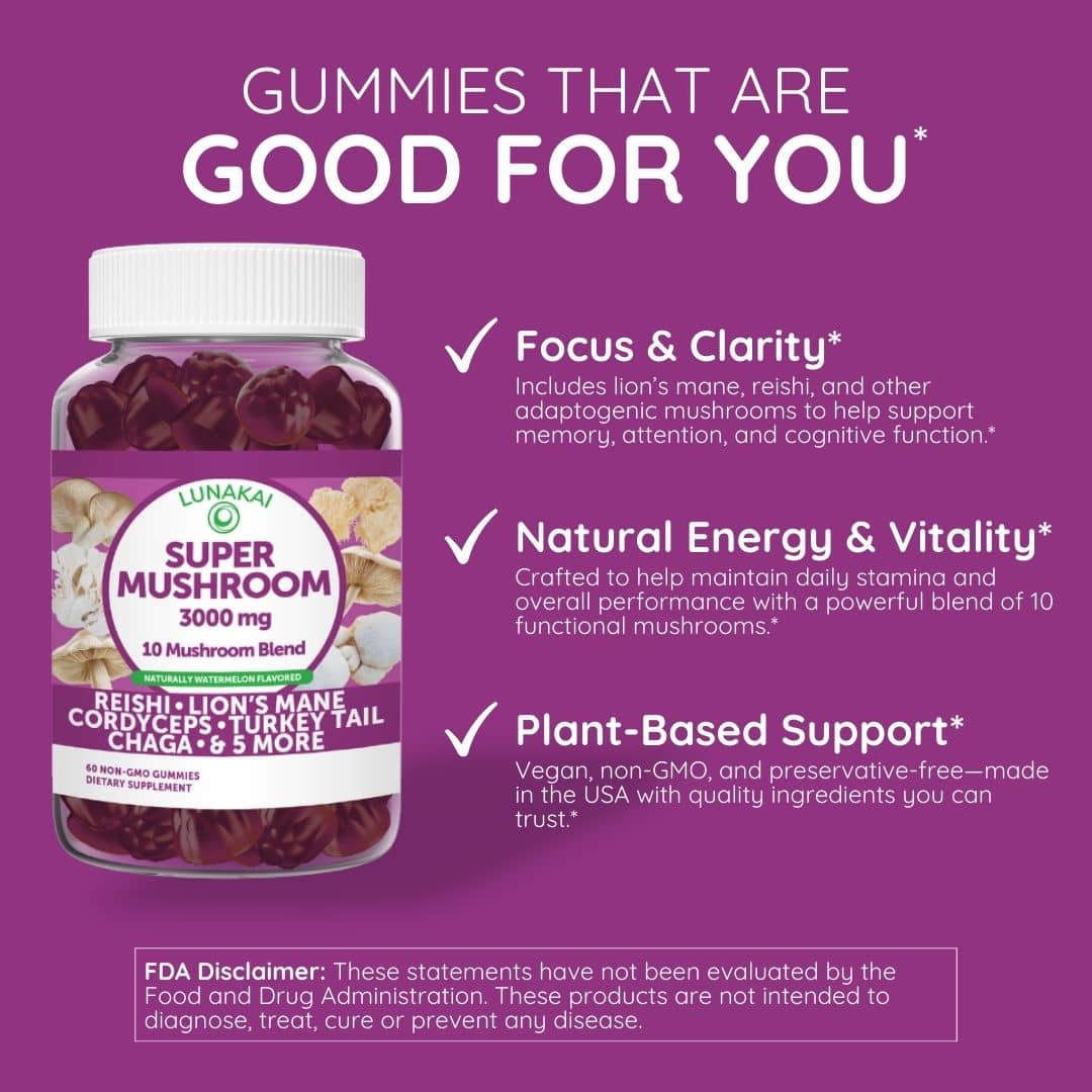 10-in-1 Adaptogenic Mushroom Gummies